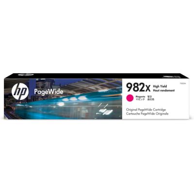HP Originele 982X magenta high-capacity PageWide cartridge, Hoog (XL) rendement, Inkt op pigmentbasi