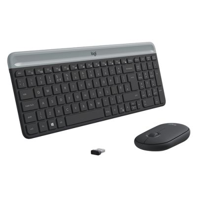 Slim Wireless Keyboard Mouse Combo MK470