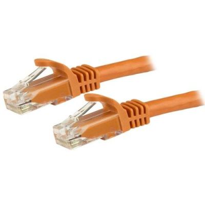 StarTech.com Cat6 patchkabel met snagless RJ45 connectors 1 m, oranje, 1 m, Cat6, U/UTP (UTP), RJ-45