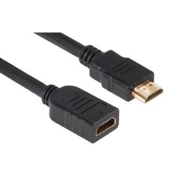 CLUB3D High Speed HDMI™ 1.4 HD Extension Kabel 5meter M/F, 5 m, HDMI Type A (Standaard), HDMI Type A (Standaard), 3D, 10,2 Gbit/s, Zwart