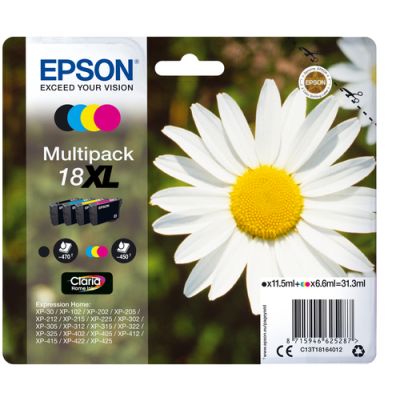 Epson Daisy Claria Home Ink-reeks, Hoog (XL) rendement, 11,5 ml, 6,6 ml, 470 pagina's, 1 stuk(s), Mu