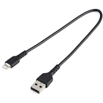 StarTech.com Premium USB-A naar Lightning Kabel 30cm Zwart - USB Type A naar Lightning Charge & Sync