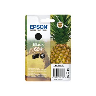 Epson 604, Normaal rendement, 3,4 ml, 150 pagina's, 1 stuk(s), Enkele verpakking