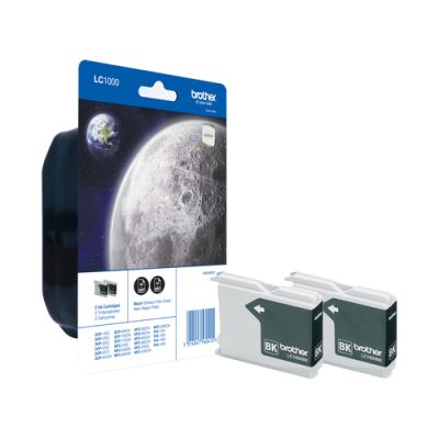 Brother LC1000BKBP2DR, 500 pagina's, 2 stuk(s), Duo-verpakking