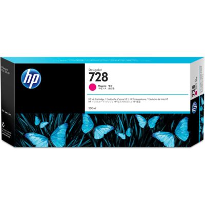 HP 728 magenta DesignJet inktcartridge, 300 ml, Pigmentgebaseerde inkt, 300 ml, 1 stuk(s)