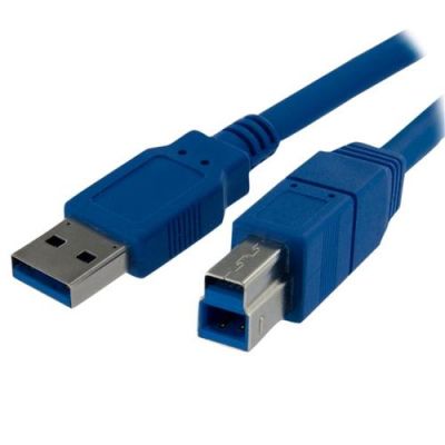 StarTech.com 1 m SuperSpeed USB 3.0-kabel A-naar-B M/M, 1 m, USB A, USB B, USB 3.2 Gen 1 (3.1 Gen 1)