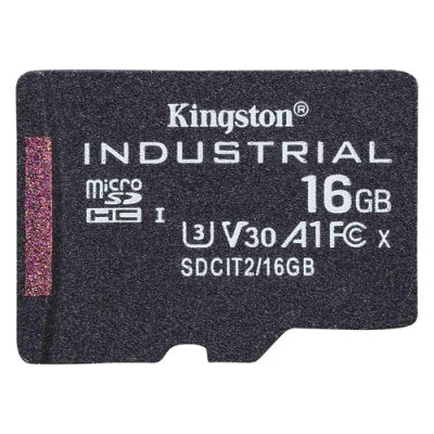 Kingston Technology Industrial, 16 GB, MicroSDHC, Klasse 10, UHS-I, Class 3 (U3), V30