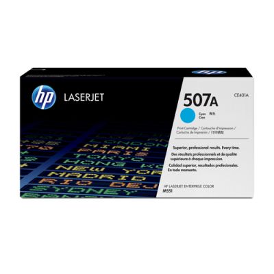 HP 507A originele cyaan LaserJet tonercartridge, 5000 pagina's, 6000 pagina's, Cyaan, 1 stuk(s)