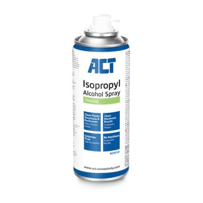 ACT AC9510, Spray voor apparatuurreiniging, Universeel, 200 ml, Wit, 1 stuk(s), 53 mm
