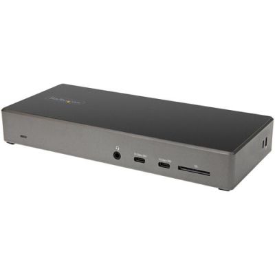 StarTech.com USB C Dock - Triple 4K Monitor USB Type-C Docking Station - 100W Power Delivery - DP 1.