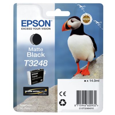 Epson T3248 Matte Black, Inkt op pigmentbasis, 14 ml, 650 pagina's, 1 stuk(s)