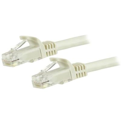 StarTech.com CAT6 kabel patchkabel snagless RJ45 connectors koperdraad ETL 1,5 m wit, 1,5 m, Cat6, U