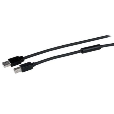 StarTech.com 15 m actieve USB 2.0 A-naar-B-kabel M/M, 15 m, USB A, USB B, USB 2.0, Mannelijk/Manneli