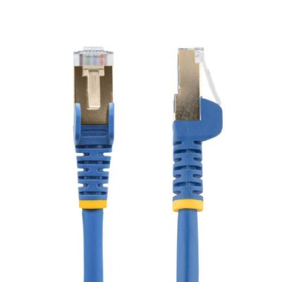 StarTech.com 0,5m blauw Cat6a Ethernet netwerkkabel shielded (STP) Cat6a patchkabel Cat 6a, 0,5 m, C