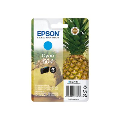 Epson 604, Normaal rendement, 2,4 ml, 130 pagina's, 1 stuk(s), Enkele verpakking