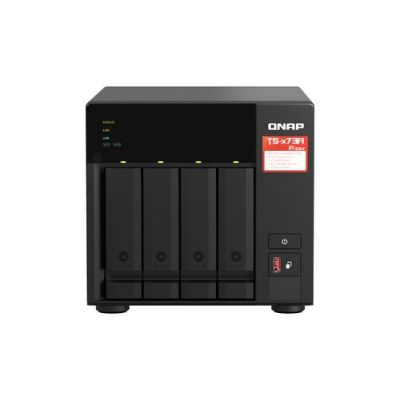 QNAP TS-473A, NAS, Tower, Ryzen Embedded, V1500B, Zwart