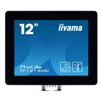 iiyama ProLite TF1215MC-B1, 30,7 cm (12.1"), 1024 x 768 Pixels, LCD, 25 ms, Zwart