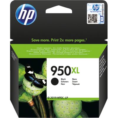 HP 950XL originele high-capacity zwarte inktcartridge, Hoog (XL) rendement, Inkt op pigmentbasis, 53