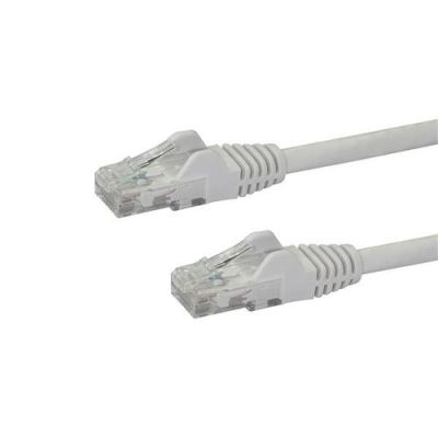 StarTech.com Cat6 patchkabel met snagless RJ45 connectors 2 m, wit, 2 m, Cat6, U/UTP (UTP), RJ-45, R