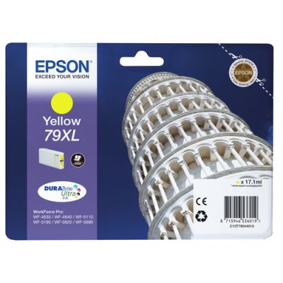 Epson Tower of Pisa Singlepack Yellow 79XL DURABrite Ultra Ink, Hoog (XL) rendement, Inkt op pigment