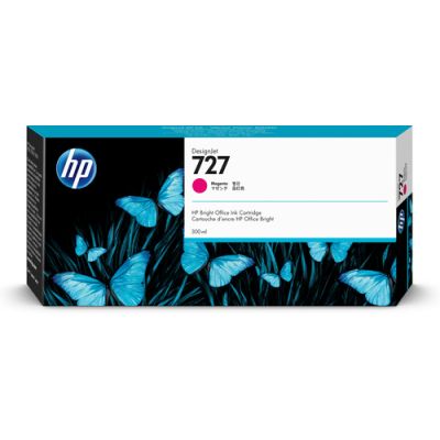 HP 727 magenta DesignJet inktcartridge, 300 ml, Pigmentgebaseerde inkt, 300 ml, 1 stuk(s)