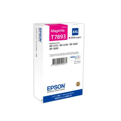 Epson Ink Cartridge XXL Magenta, Extra (Super) hoog rendement, Inkt op pigmentbasis, 1 stuk(s)