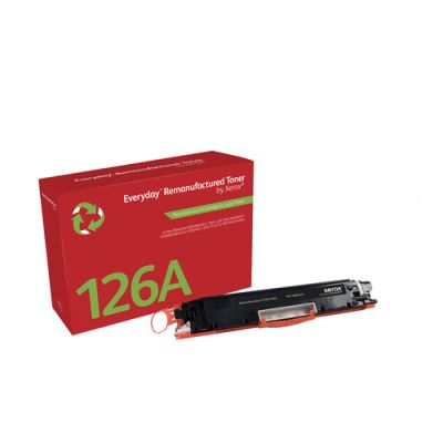 Everyday Remanufactured Everyday Zwart Remanufactured Toner van vervangt HP 126A (CE310A), Standaard