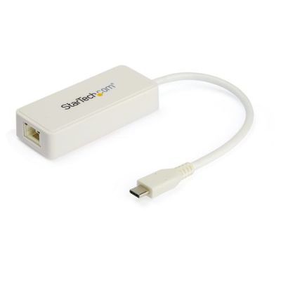 StarTech.com USB-C naar Gigabit Ethernet Adapter met USB A Poort, 1Gbps NIC USB 3.0/USB 3.1 Type C N