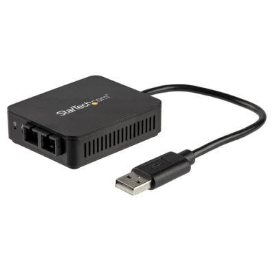 StarTech.com USB 2.0 naar glasvezel converter 100BaseFX SC netwerk adapter, Bedraad, USB, Fiber, 100