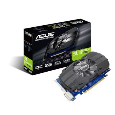 ASUS PH-GT1030-O2G, GeForce GT 1030, 2 GB, GDDR5, 64 Bit, 1920 x 1200 Pixels, PCI Express 3.0