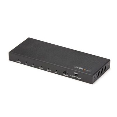 StarTech.com 4 poorts HDMI splitter 4K 60Hz, HDMI, 4x HDMI, 3840 x 2160 Pixels, Zwart, 4K Ultra HD,