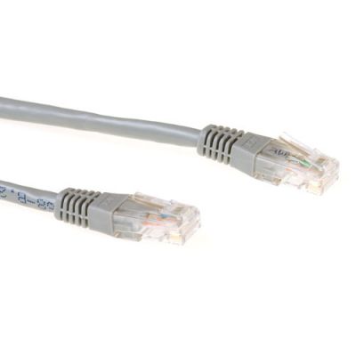ACT Grijze 25 meter U/UTP CAT6 patchkabel met RJ45 connectoren