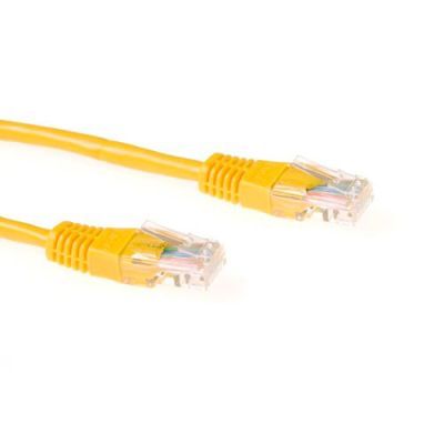 ACT Gele 2 meter U/UTP CAT6 patchkabel met RJ45 connectoren