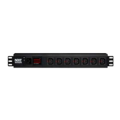 NEXT UPS Systems 88025, Gecontroleerd, 1.5U, Eenfasig, Horizontaal/Verticaal, Zwart, 7 AC-uitgang(en