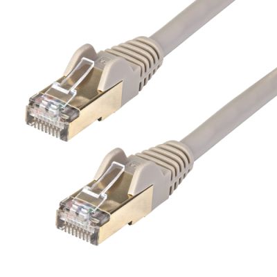 StarTech.com CAT6a kabel snagless RJ45 connectors koperdraad stp kabel 7,5 m grijs, 7,5 m, Cat6a, U/