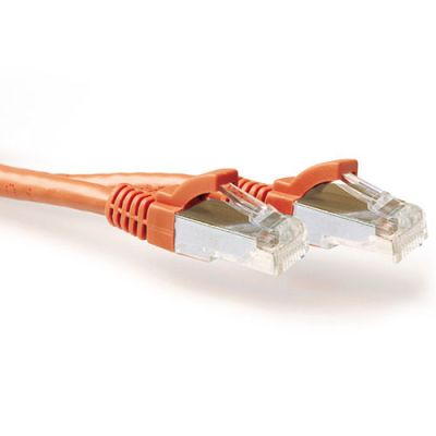 ACT Oranje 3,00 meter SFTP CAT6A patchkabel snagless met RJ45 connectoren