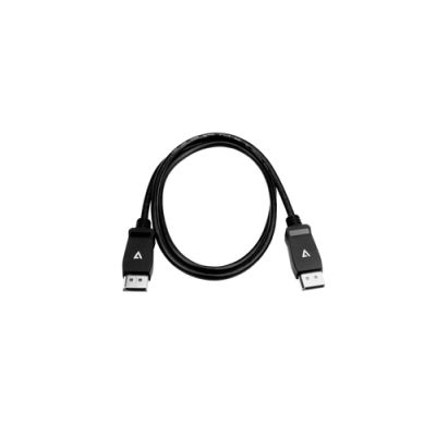 V7 V7DPPRO-1M-BLK, 1 m, DisplayPort, DisplayPort, Mannelijk, Mannelijk, 7680 x 4320 Pixels