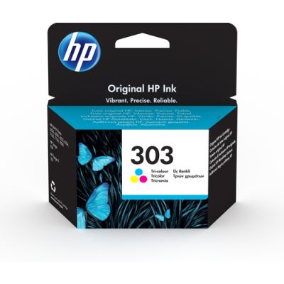 HP 303 originele drie-kleuren inktcartridge, Normaal rendement, Pigmentgebaseerde inkt, 165 pagina's, 1 stuk(s)