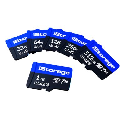 iStorage IS-MSD-1-1000, 1000 GB, MicroSDXC, Klasse 10, UHS-III, Class 3 (U3), V30