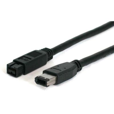 StarTech.com 6 ft 1394b Firewire Cable 9-6 Pin M-M, Zwart, 800 Mbit/s, 1,8 m, 106,7 g, 17 mm, 199 mm