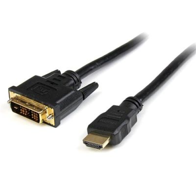 StarTech.com 15ft HDMI - DVI-D, 4,6 m, HDMI, DVI-D, Nikkel, Zwart, Mannelijk/Mannelijk