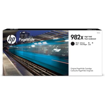 HP Originele 982X zwarte high-capacity PageWide cartridge, Hoog (XL) rendement, Inkt op pigmentbasis