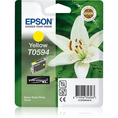 Epson inktpatroon Yellow T0594 Ultra Chrome K3, Inkt op pigmentbasis, 1 stuk(s)