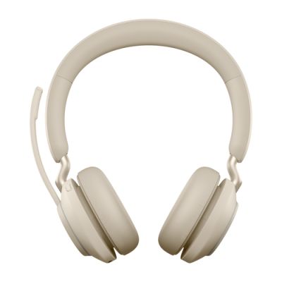 Jabra Evolve2 65, MS Stereo, Draadloos, Kantoor/callcenter, 20 - 20000 Hz, 176,4 g, Headset, Beige
