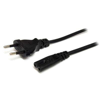 StarTech.com 2m Laptop Stroomkabel, EU Plug naar C7, 2.5A 250V, 18AWG, Laptop Vervangkabel, Printer