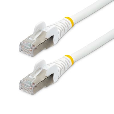 StarTech.com 5m CAT6a Ethernet Kabel, Wit, Low Smoke Zero Halogen (LSZH), 10GbE 500MHz 100W PoE++ Sn