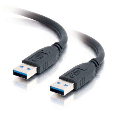 C2G 81678, 2 m, USB A, USB A, USB 3.2 Gen 1 (3.1 Gen 1), Mannelijk/Mannelijk, Zwart