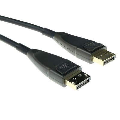 ACT 100 meter DisplayPort hybride glasvezel/koper kabel DP male to DP male.