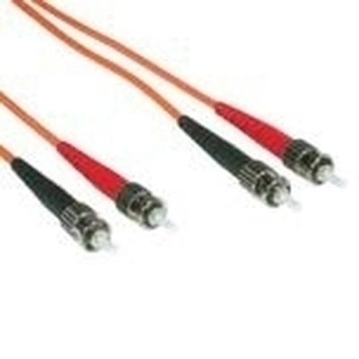 C2G 1m ST/ST LSZH Duplex 62.5/125 Multimode Fibre Patch Cable, 1 m