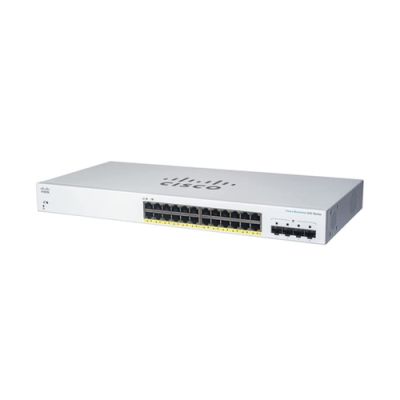 Cisco CBS220-24FP-4G, Managed, L2, Gigabit Ethernet (10/100/1000), Power over Ethernet (PoE), Rack-m